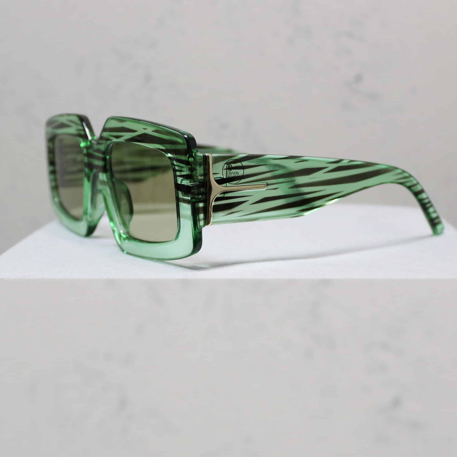 משקפי שמש ירוק מנומר ראייה מולטיפוקל